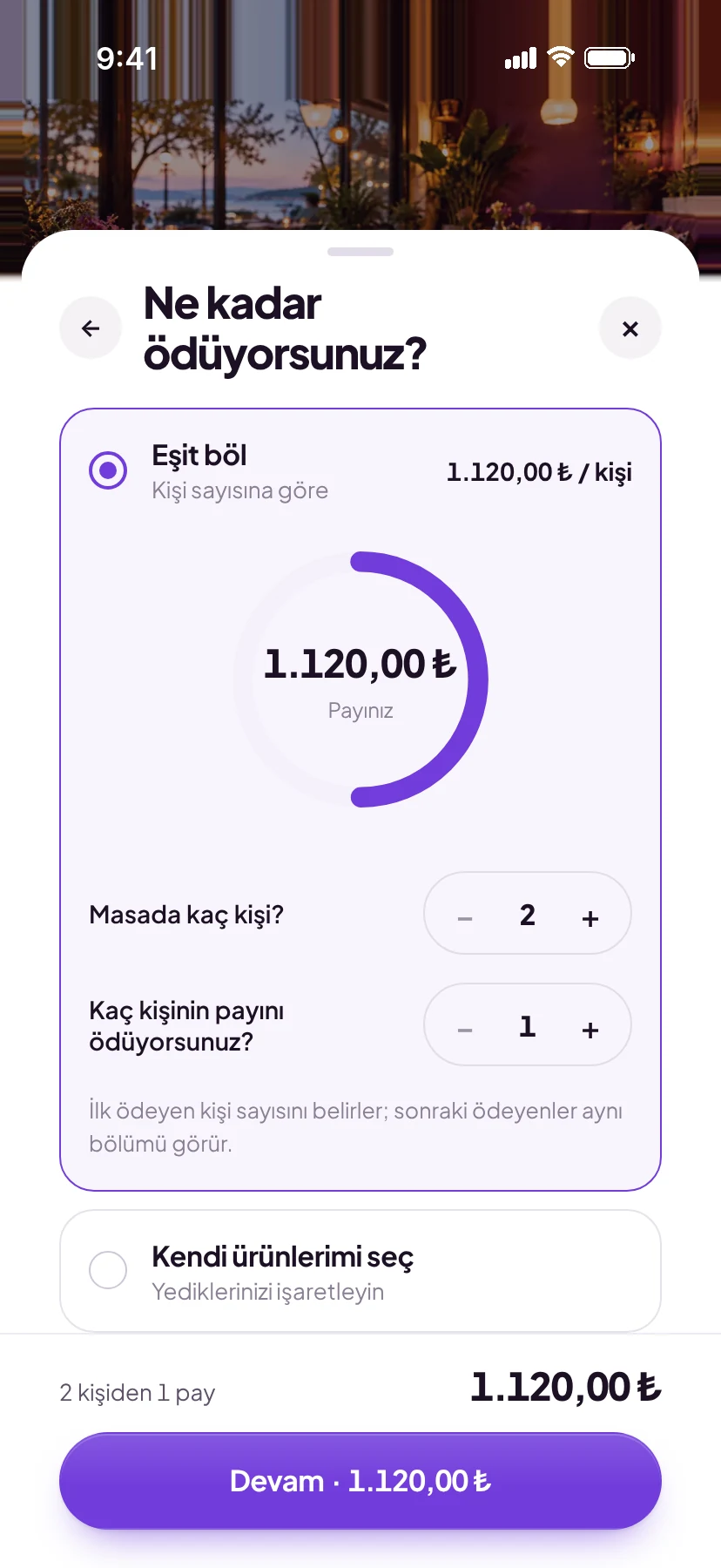 Eşit bölme ekranı